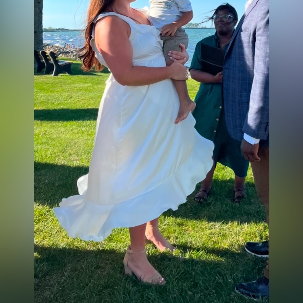 Show Me Your MuMu - Bridal - Samantha Ruffle Wrap Dress
